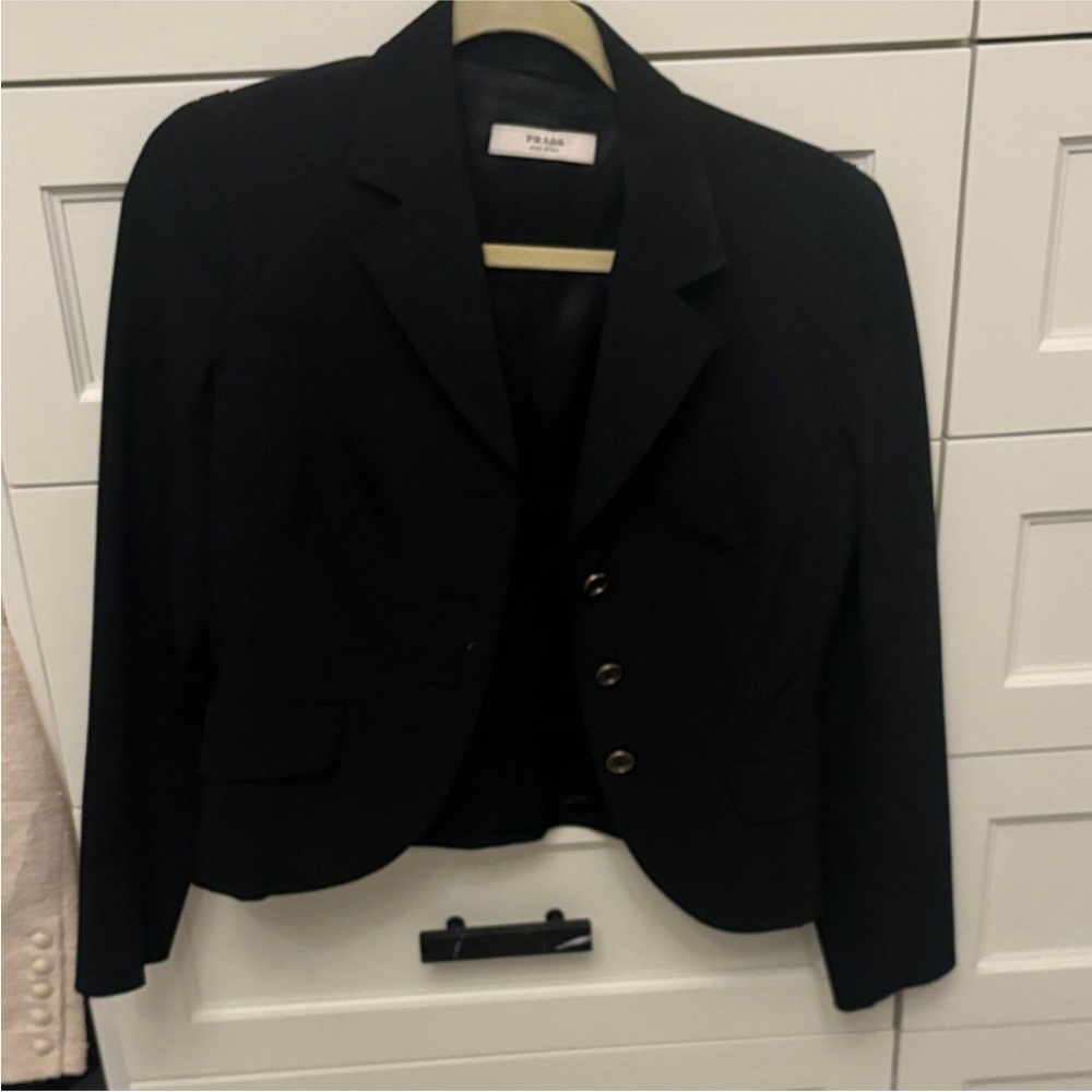 Prada Women's Classic Black Suit Jacket